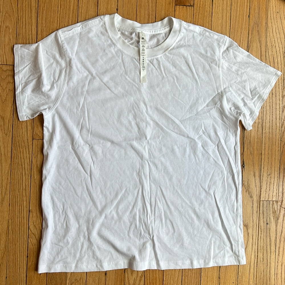 Lulu lemon oversized white tee size 6